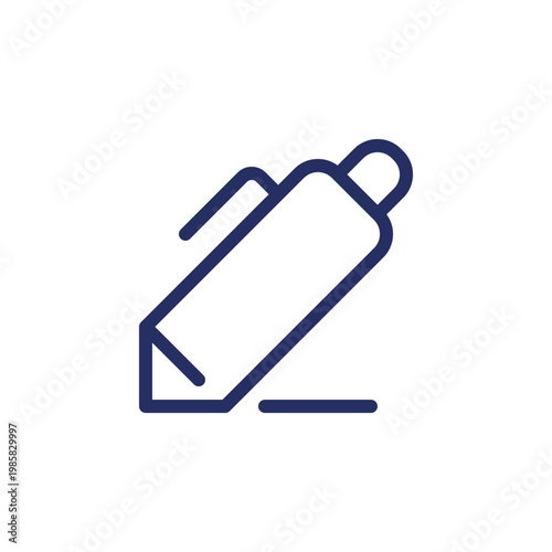Note-taking pixel perfect linear ui icon. Classroom activity for student. Write out. GUI, UX design. Outline isolated user interface element for app and web. Editable stroke. Arial font used