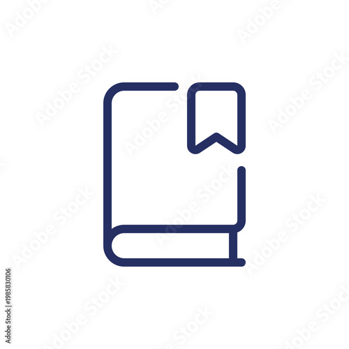 Saving book for future pixel perfect linear ui icon. Making bookmark. Reading experience. GUI, UX design. Outline isolated user interface element for app and web. Editable stroke. Arial font used