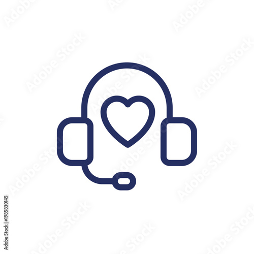 Clinical call center pixel perfect linear ui icon. Hospital helpdesk service. Emergency. GUI, UX design. Outline isolated user interface element for app and web. Editable stroke. Arial font used