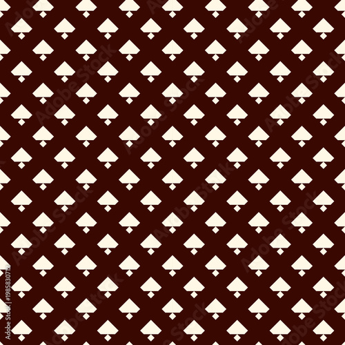 Geometric seamless pattern. Minimal suface print. Bell motif ornament. Simple geo background. Ornamental wallpaper. Vector abstract digital paper