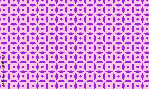 Abstract seamless geometric square pattern background in pink purple violet tones vector wallpaper design.