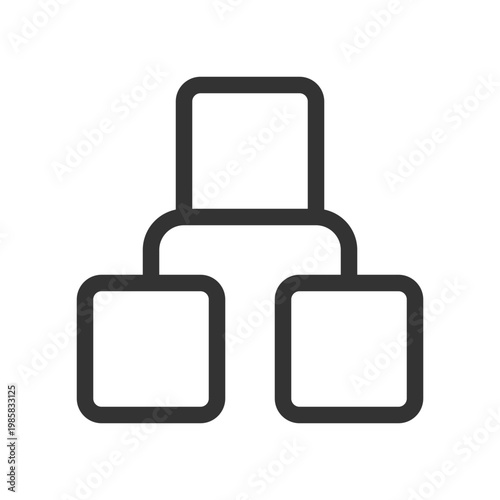 Infographic blocks pixel perfect linear ui icon. Visual materials presentation. GUI, UX design. Outline isolated user interface element for app and web. Editable stroke. Poppins font used