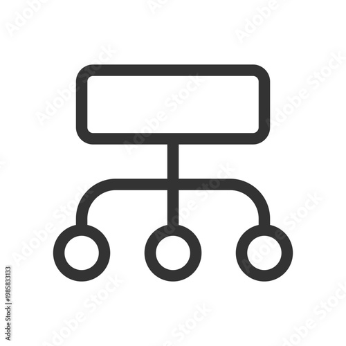 Data structuration process pixel perfect linear ui icon. Infographic. Business strategy. GUI, UX design. Outline isolated user interface element for app and web. Editable stroke. Poppins font used