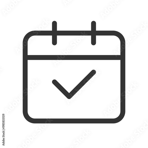 Calendar pixel perfect linear ui icon. Planning events. Schedule mobile app. GUI, UX design. Outline isolated user interface element for app and web. Editable stroke. Poppins font used