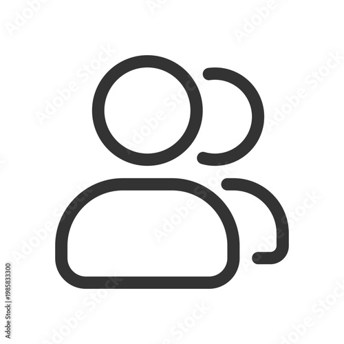 Accounts changing pixel perfect linear ui icon. Access to online source. Customer options. GUI, UX design. Outline isolated user interface element for app and web. Editable stroke. Arial font used