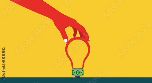 Hands Reaching Toward a Bright Lightbulb Symbolizing Innovation and Creativity.