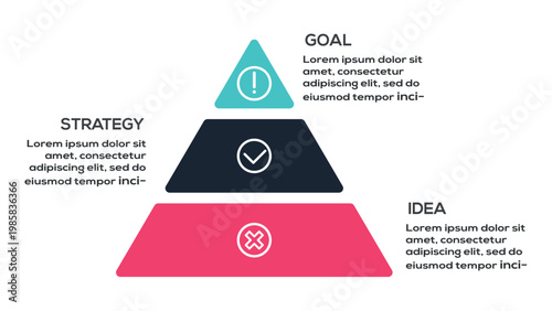 Next Level Infographics infographic with 3 steps, options, parts or processes. Template for web 