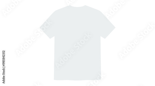Blank white t-shirt mockup template, perfect for fashion design, custom branding, and graphic apparel presentations on a clean background