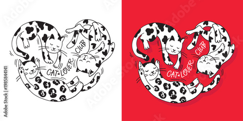 Funny hand drawn doodle lettering quote about  pet lovers. Lettering for t-shirt design, mug print, bag print, clothes fashion. 100% hand drawn vector image.