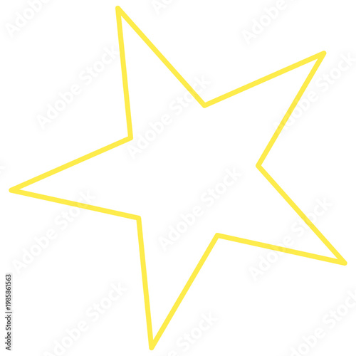 yellow star on white background