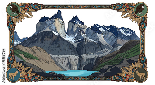 Vibrant Abstract Digital Art Vector Illustration A Colorful Modern Landscape Background