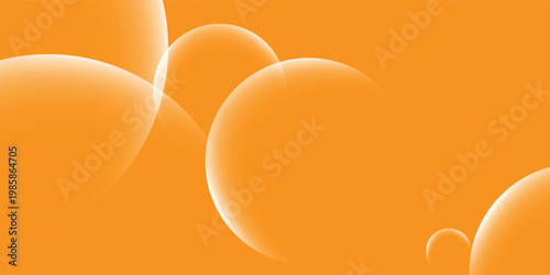 Elegant soft glowing orbs float against a warm orange backdrop with soft tones and refined lighting balance, background illustration