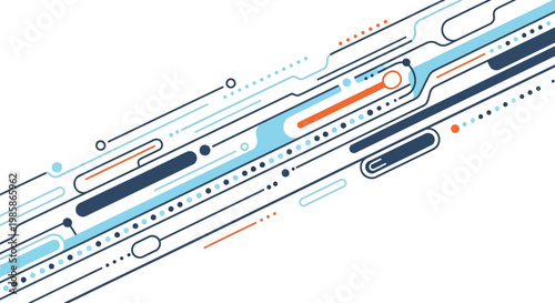 Circuit board with microchip components.