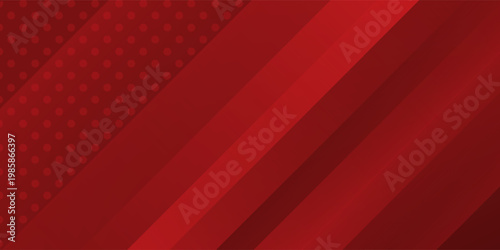 Modern abstract gradient dark red banner background