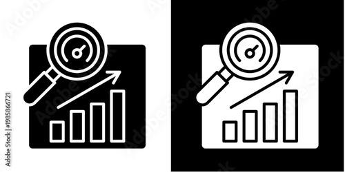 Kpi Dashboard  Icon Set White Glyph Style Collection 
