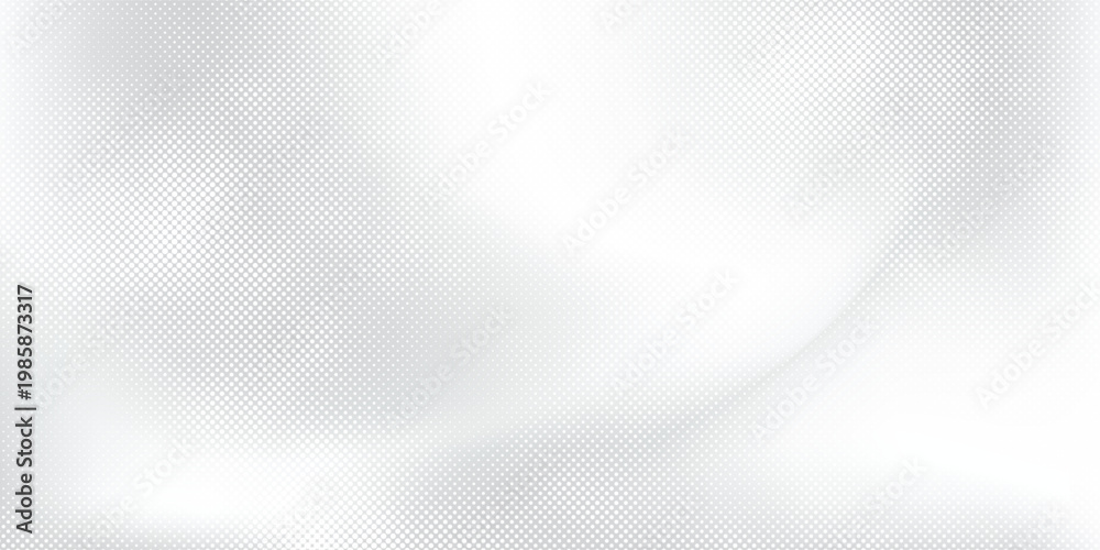 Obraz premium Abstract soft halftone gradient blends white with subtle gray tones, layered halftone depth and contemporary visual style, creative background