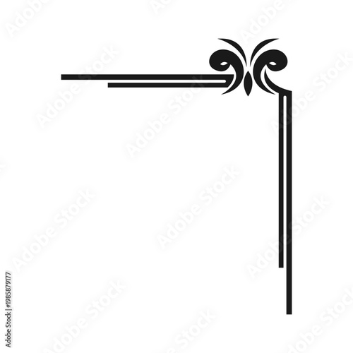 Vintage Decorative Border Icon Design