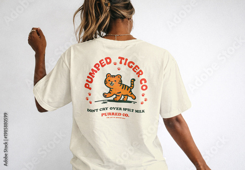 Women's Loose T-shirt Mockup