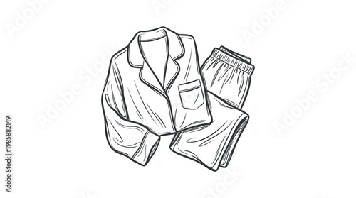 Cozy Black and White Pajama Set