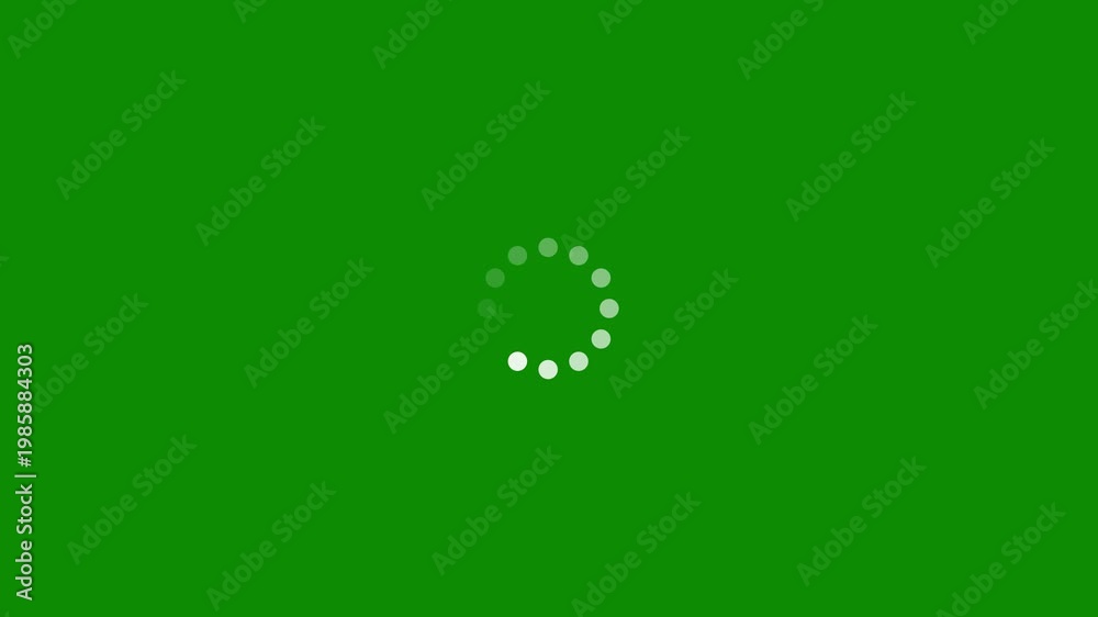Loading screen animation animated spinning wheel icon on green ...