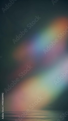 Soft moving gradient light transitioning smoothly across minimal surface, abstract cinematic background