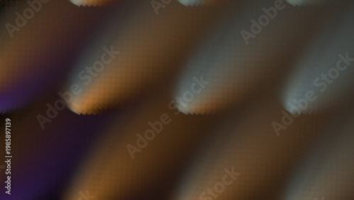 Abstract blurred background with colorful light streaks, dynamic gradients, and unique jagged texture.