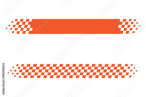 Racing stripes for car tuning and customization pack with vector stickers for vehicle wraps, body graphics, vinyl decals, and isolated car stripe illustrations on white background