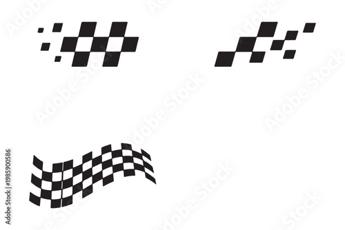 Racing stripes for car tuning and customization pack with vector stickers for vehicle wraps, body graphics, vinyl decals, and isolated car stripe illustrations on white background