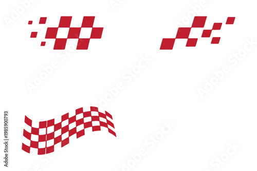 Racing stripes for car tuning pack. Stickers for covering car bodies. Isolated vector illustration on white background.
