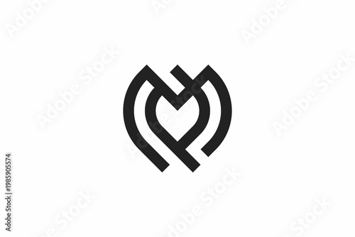 Letter MP Elegant Logo 