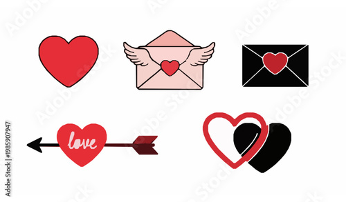 Valentine’s Day icon – love and romance holiday vector illustration