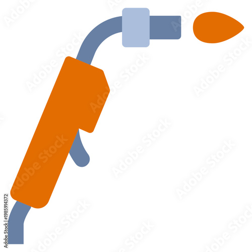 Welding Torch icon, Flat design style vector illustration