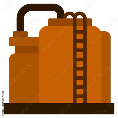Storage Tank icon, Flat design style vector illustration