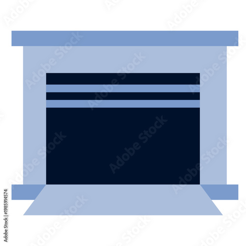 Loading Dock icon, Flat design style vector illustration