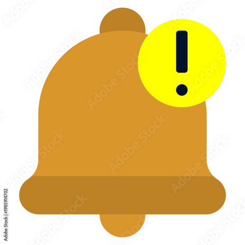 Alert Notification icon, Flat design style vector illustration