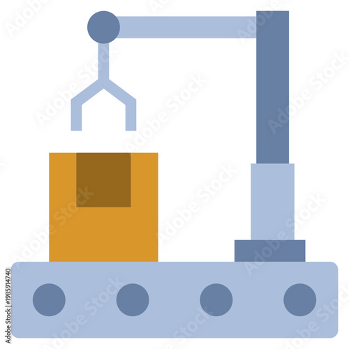 Conveyor Belt icon, Flat design style vector illustration