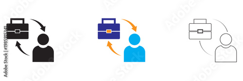 Business to Consumer  or B2C Ecommerce Icons Set Business Concepts. Business retail concepts for web and apps. Marketing, Direct Sales, Ecommerce, Professional Vector. 
