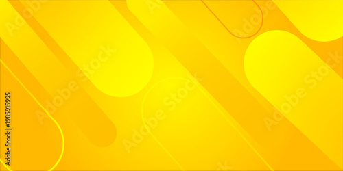 abstract diagonal line and shape in gradient yellow background.
