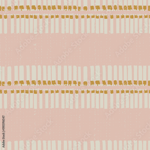 Minimalistic modern  ink, pencil, brush strokes seamless pattern. Geometric doodle shapes of spots, dots, circles, strokes, stripes, lines shabby chic cottagecore pink cream. Neutral feminine design 