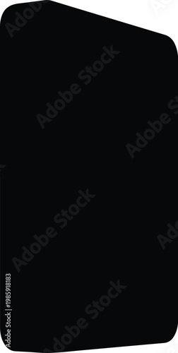 Silhouette modern mobile phone gadget communication technology vector design