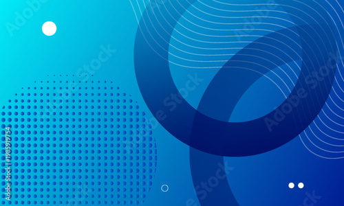 Abstract blue banner background. Vector illustration