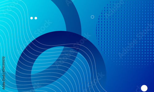 Abstract blue banner background. Vector illustration