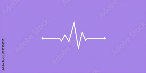 Abstract background vector illustration featuring a blue medical EKG pulse line forming a heart shape to represent a healthy healthcare electrocardiogram rate