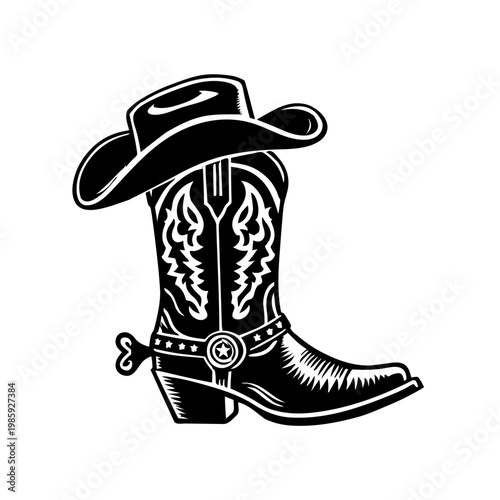vector illustration of a boot