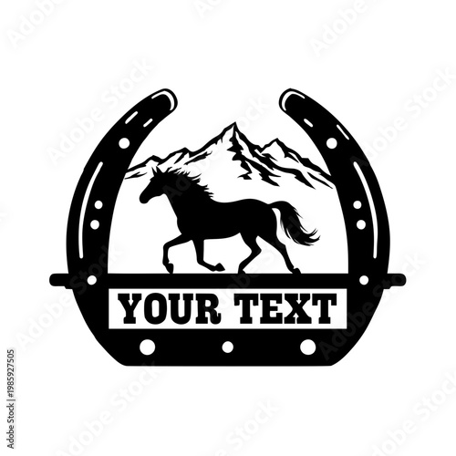 horse symbol vector illustration