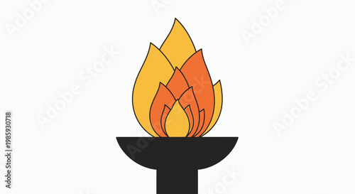 A torch burns brightly on Memorial Day, honoring the Confederate past.