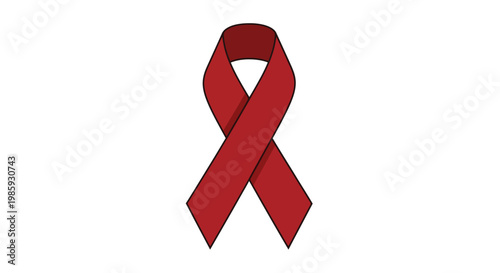 A red ribbon is tied in a bow on Memorial Day for the Confederate cause