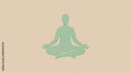Person Sitting in Lotus Position.
