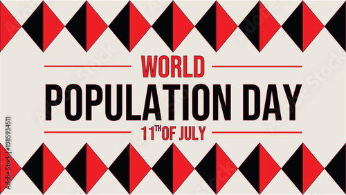World Population Day simple clean layout focusing on population growth and future planning