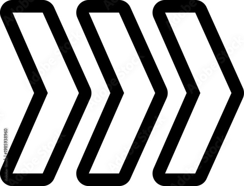 Arrow icon. Sideways set. Swipe or Scroll. UI Design elements for your web, app, presentations, etc. Striped direction.